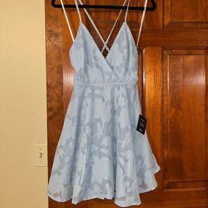 Light Blue Skater Dress